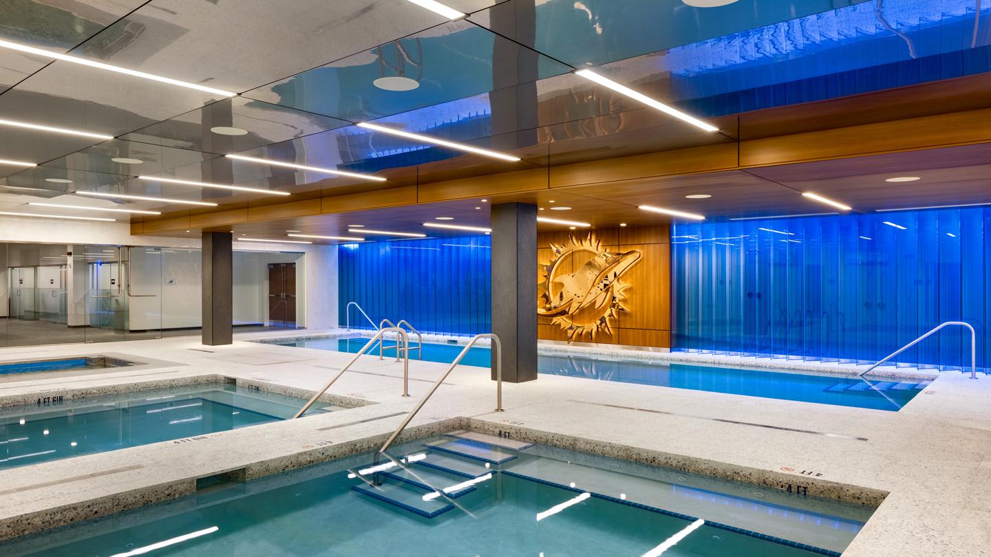 pools, hydrotherapy of dolphins training facility, sports, interior design
