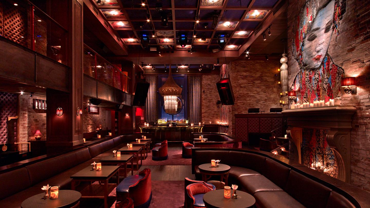 lounge in tao downtown restaurant, nyc architect