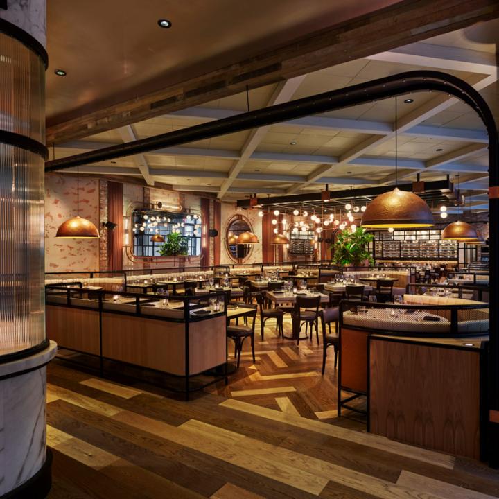 Catch Steak restaurant's main dining room designed by Rockwell Group 