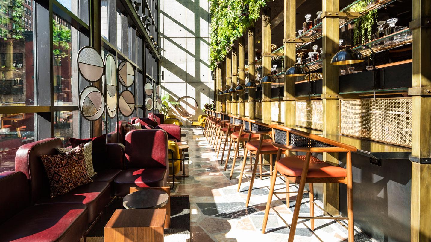 Moxy Chelsea's Conservatory in daylight