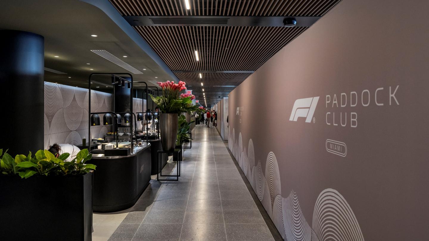 formula 1 paddock club grand prix miami rockwell design interior event architecture