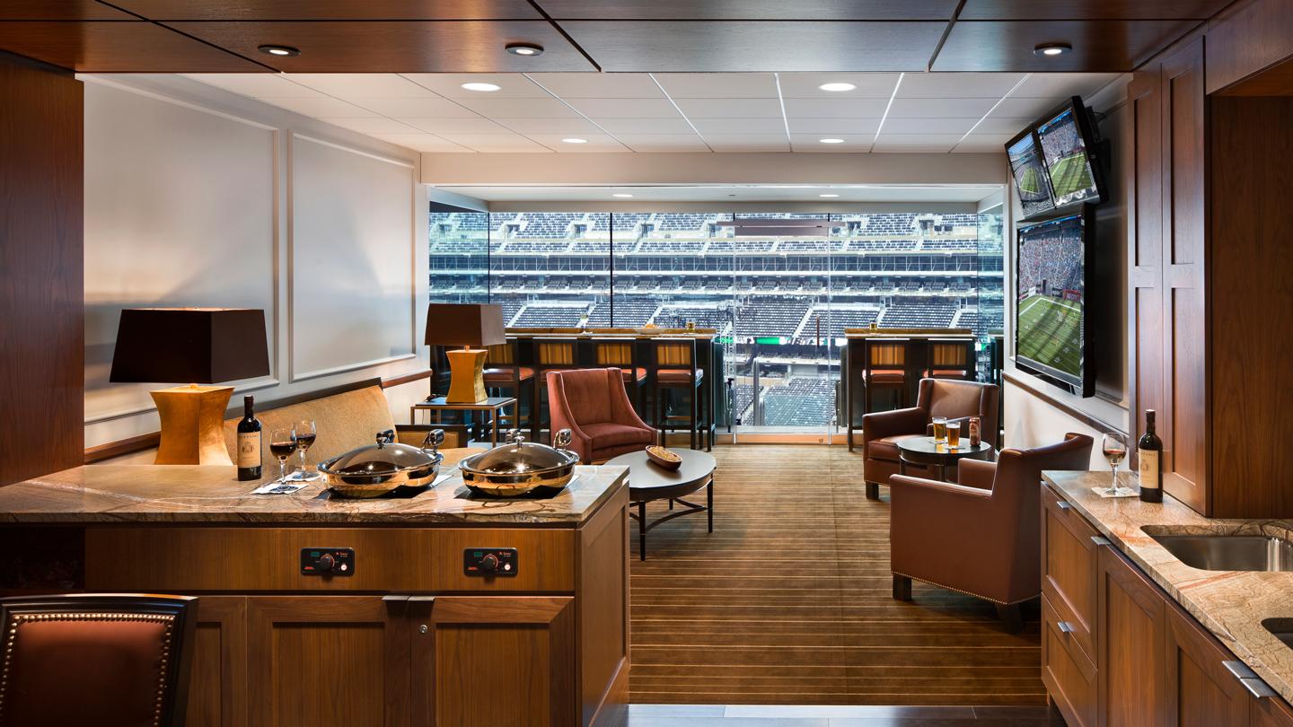suite looking out to metlife stadium, sports, jets