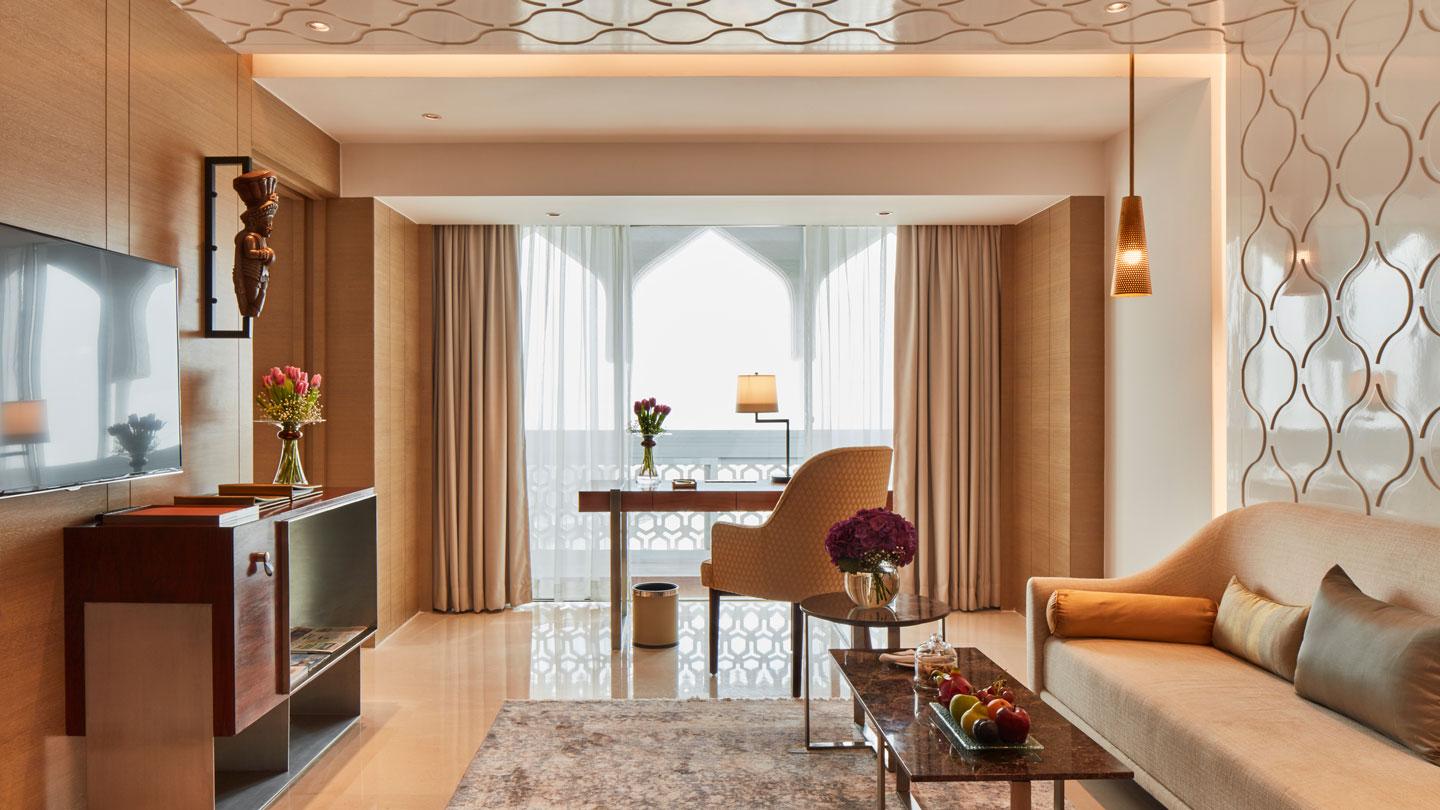The guestrooms at the Taj Mahal Palace designed by Rockwell Group in India.
