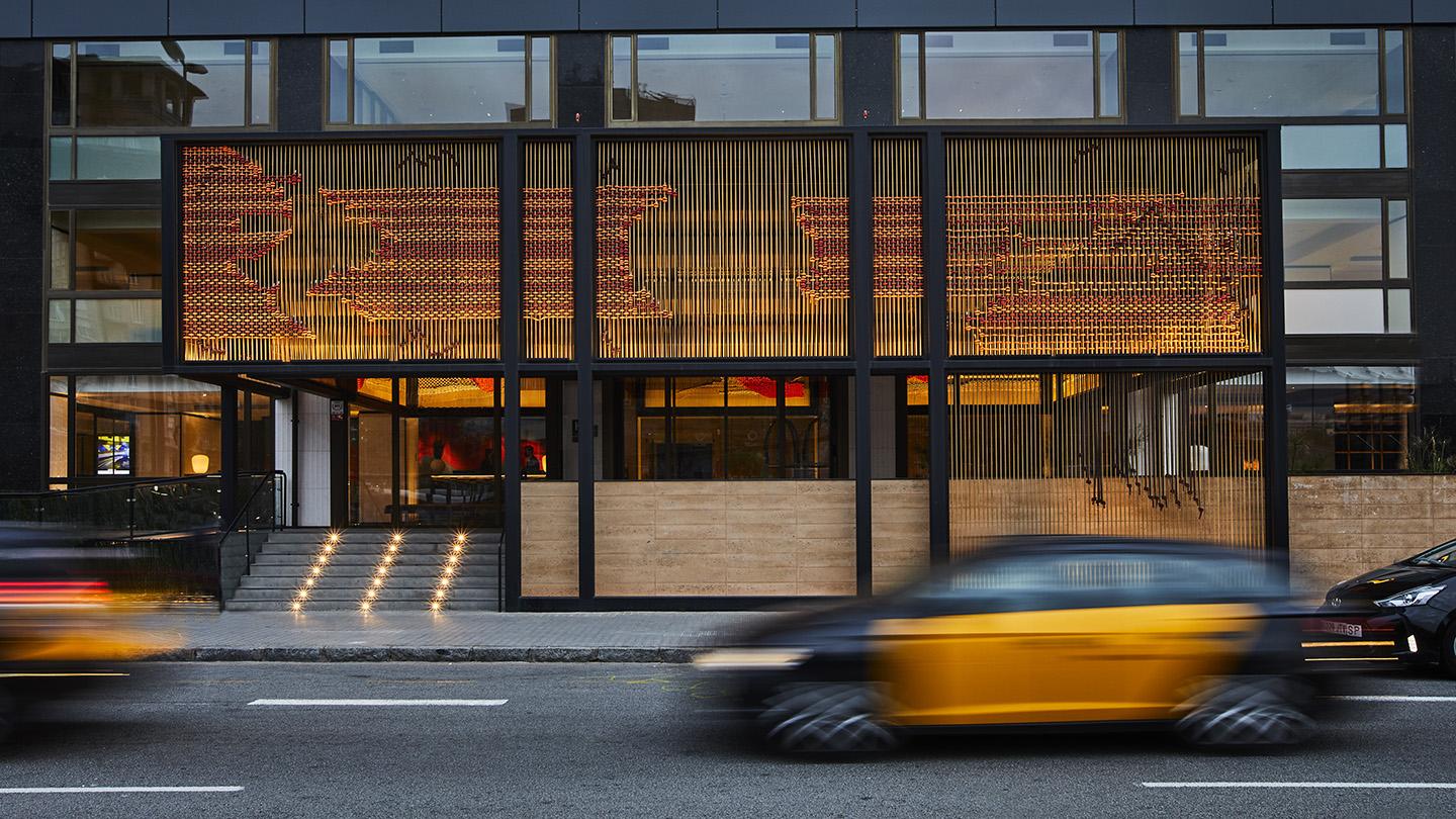 exterior of nobu hotel barcelona, architecture