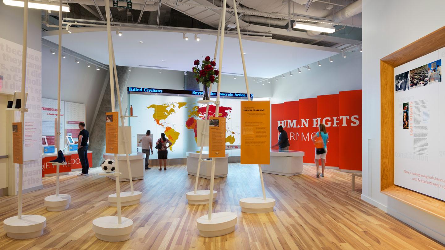 museum exhibit at the center for civil and human rights in atlanta designed by rockwell group