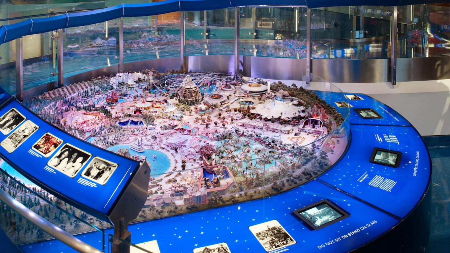 scale model of disneyland in walt disney family museum exhibition