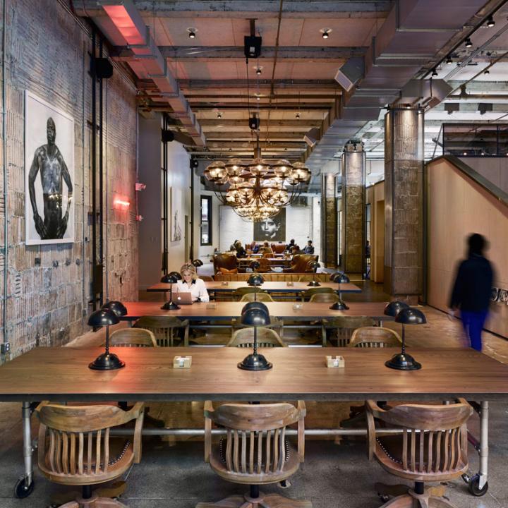 library work tables in neuehouse, nyc architect