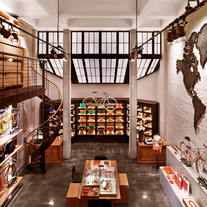 retail area in Shinola shop designed by rockwell group architects