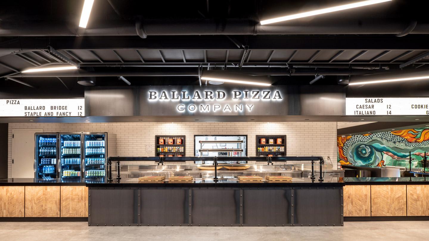 The Mount Baker Club is a modern food hall designed to highlight Seattle’s robust culinary offerings