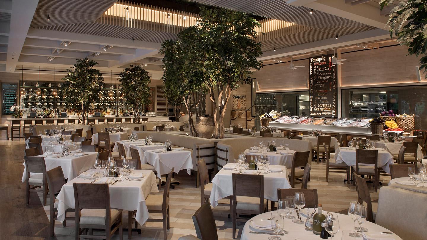 Avra Beverly Hill luxury restaurant's main dining room designed by Rockwell Group