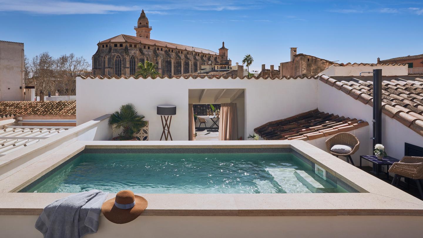 pool at posada terra santa hotel, spain