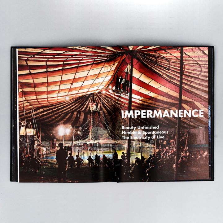 Impermanence page in Drama book by David Rockwell, theater, architecture