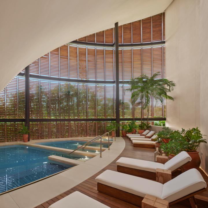 vitality pool at the spa inside the riveria maya edition at kanai