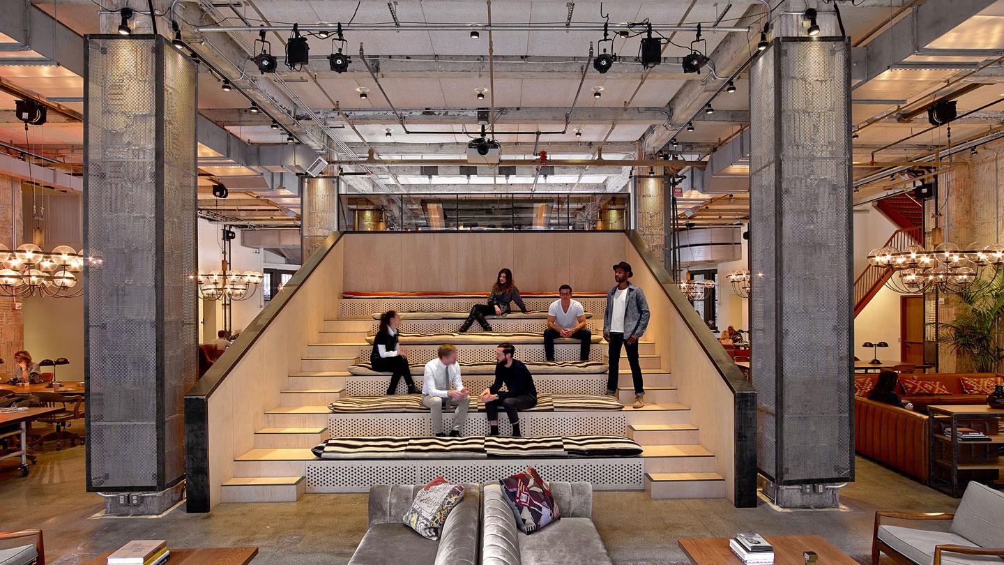 NeueHouse co-working designed by Rockwell Group