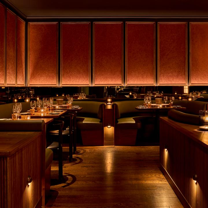 coqodaq fried chicken restaurant simon kim nyc rockwell group design dining interior bar