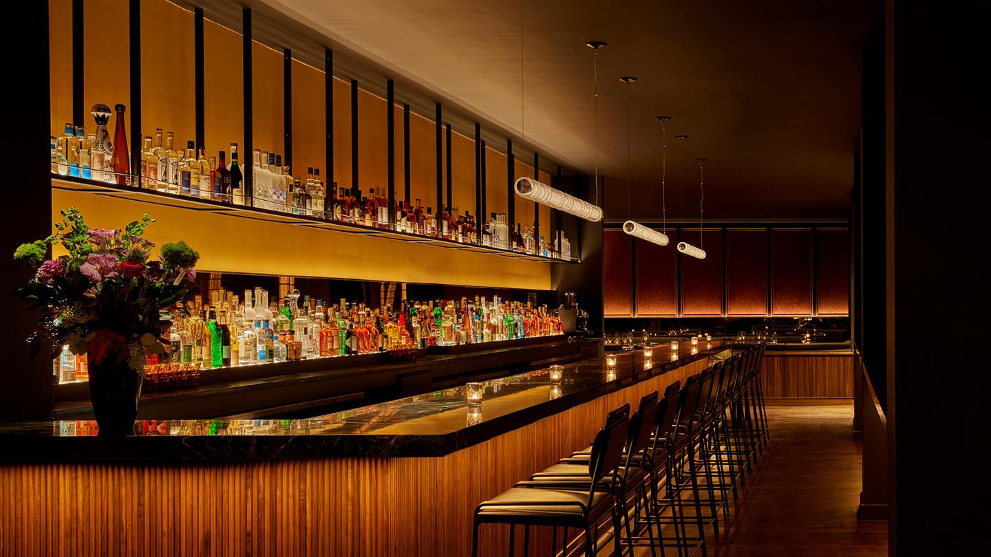 coqodaq fried chicken restaurant simon kim nyc rockwell group design dining interior bar