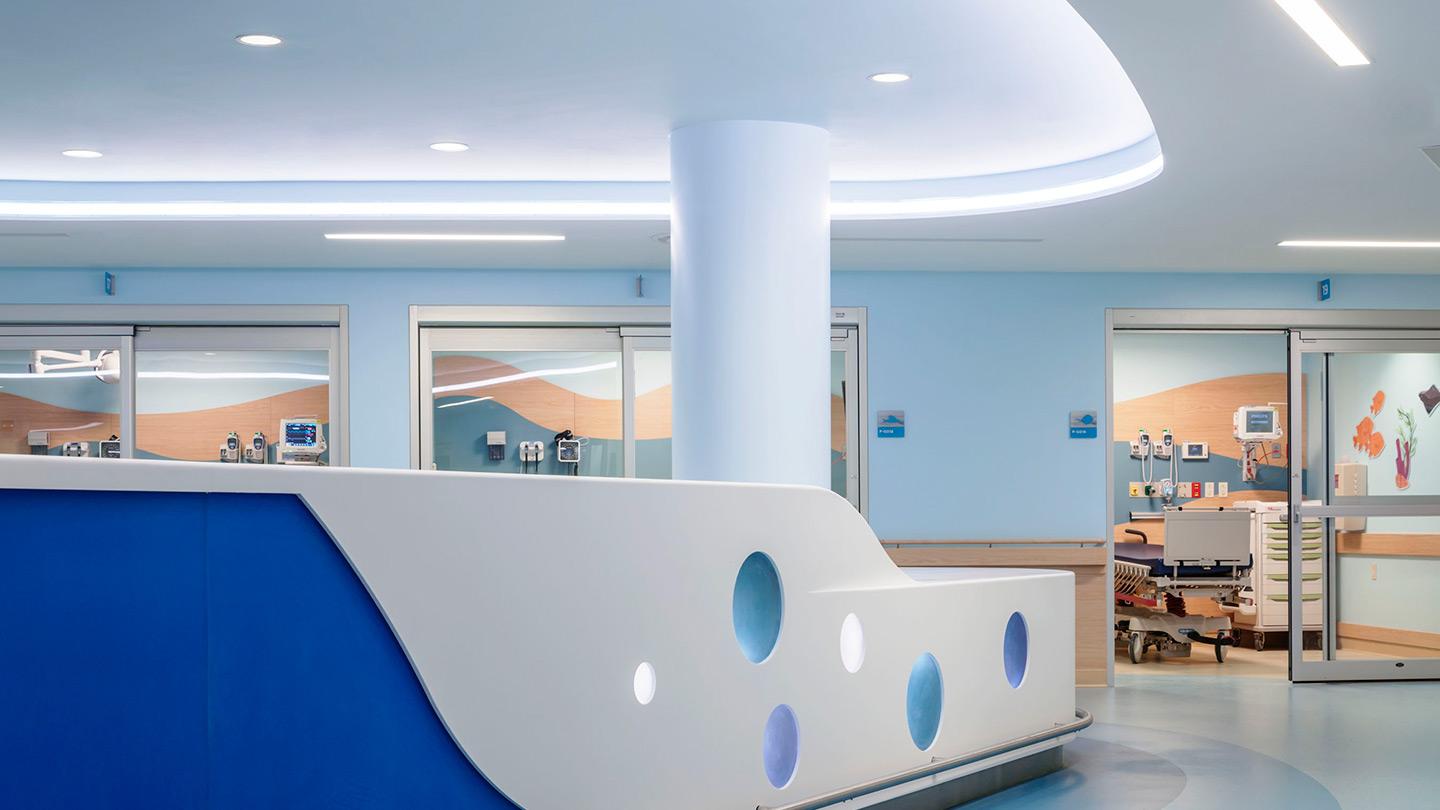 Cohen Children's Medical Center reception desk