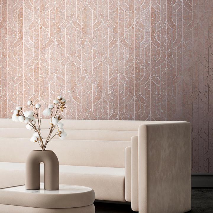 porto cork wallcovering maya romanoff david rockwell; interior; sustainable design