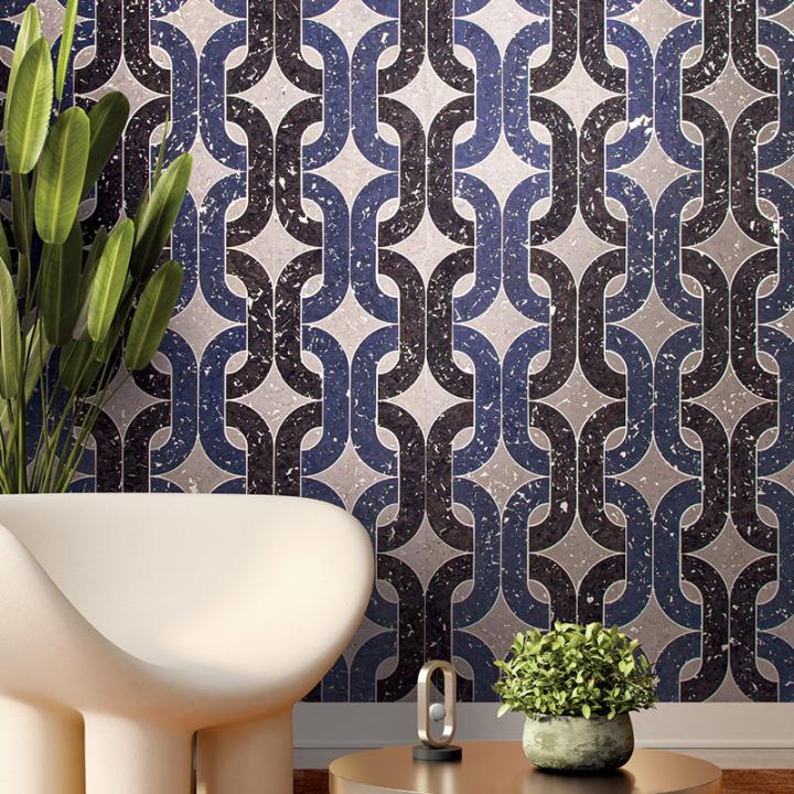 porto cork wallcovering maya romanoff david rockwell; interior; sustainable design