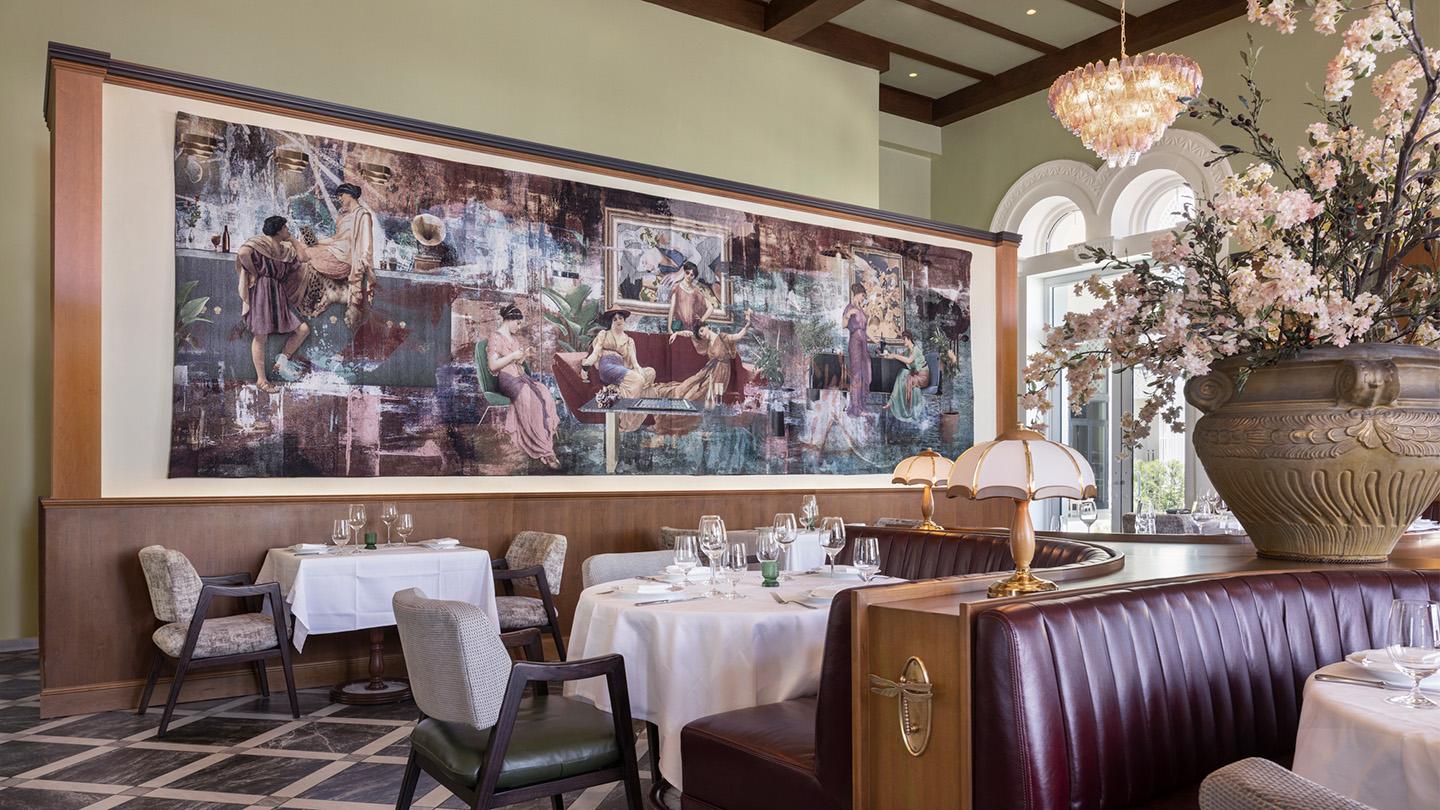 principessa ristorante boca raton resort hotel restaurant interior; rockwell architecture; tapestry