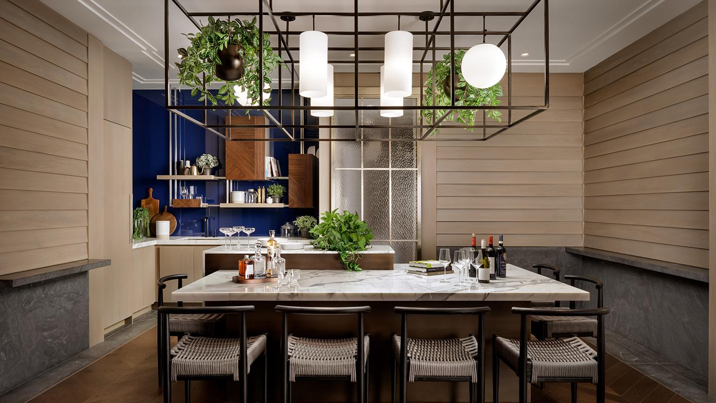 raffles boston hotel residence rockwell group interior design architecture tasting kitchen