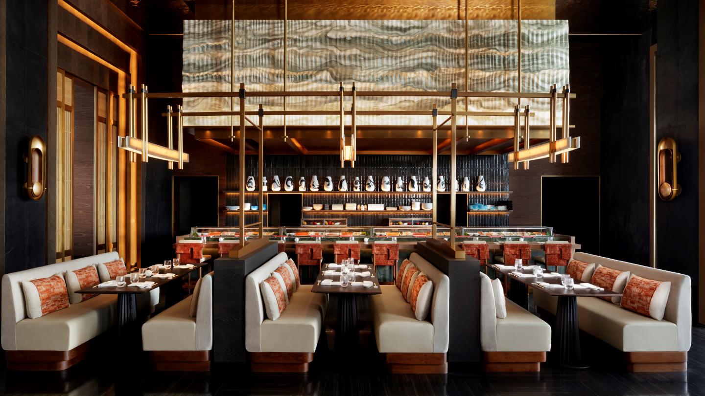 nobu dubai restaurant interior design rockwell group hospitality