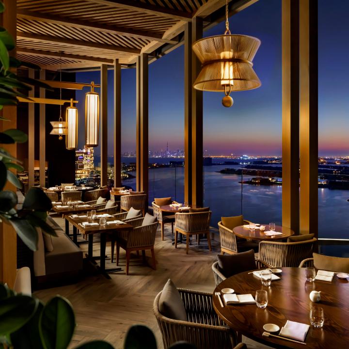 nobu dubai restaurant interior design rockwell group hospitality terrace
